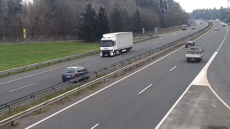 avtocesta napačna smer