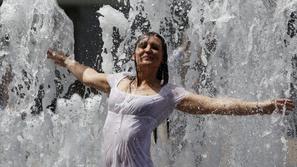 Visoke temperature so povzročile tudi visoko koncentracijo ozona nad našo državo