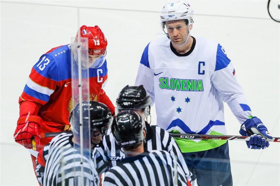 Slovenija Rusija olimpijske igre Soči 2014 prva tekma Dacjuk Razingar | Avtor: Stanko Gruden/STA
