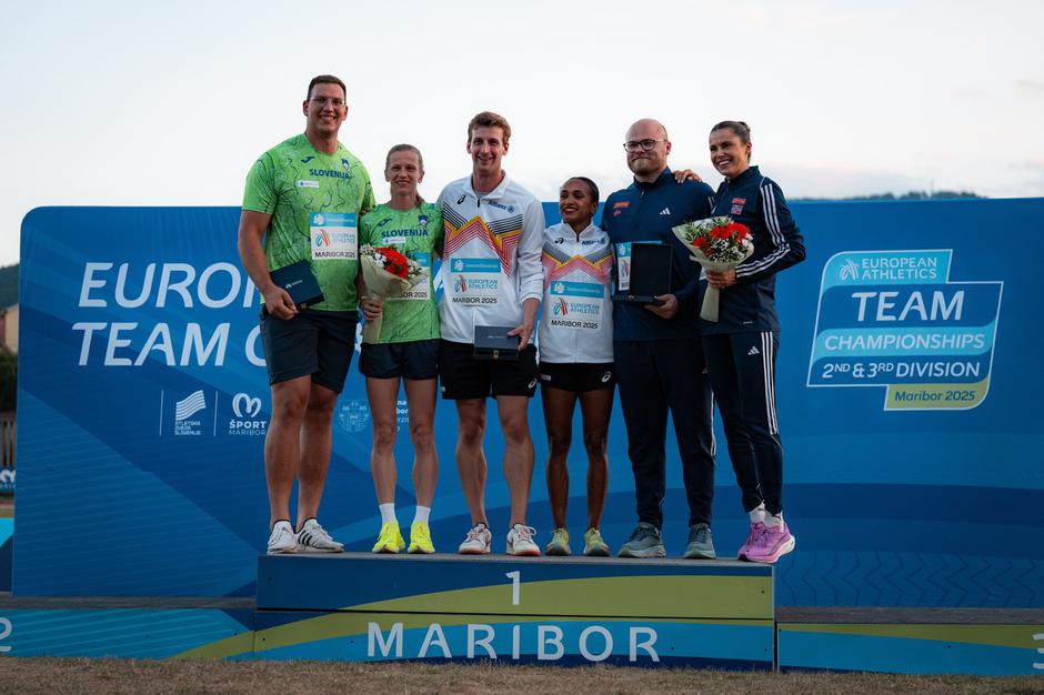 Kristjan Čeh, Tina Šutej, atletsko ekipno EP | Avtor: Profimedia