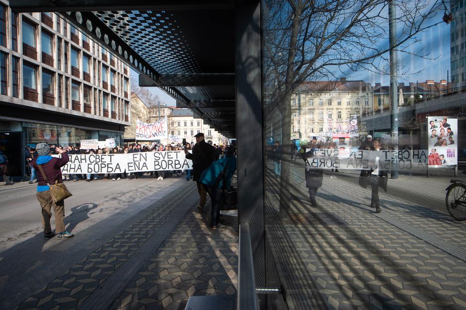 Protestni shod | Avtor: Anže Petkovšek