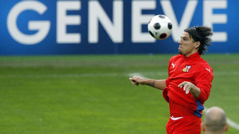 Milan Baroš bo znova zasedel mesto v češkem napadu. Nazadnje je za izbrano vrsto