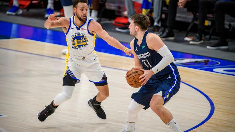 Steph Curry Luka Dončić Mavs Warriors