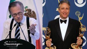 Larry King (levo) in Jon Stewart naj bi občasno sodelovala. (Foto: Reuters)