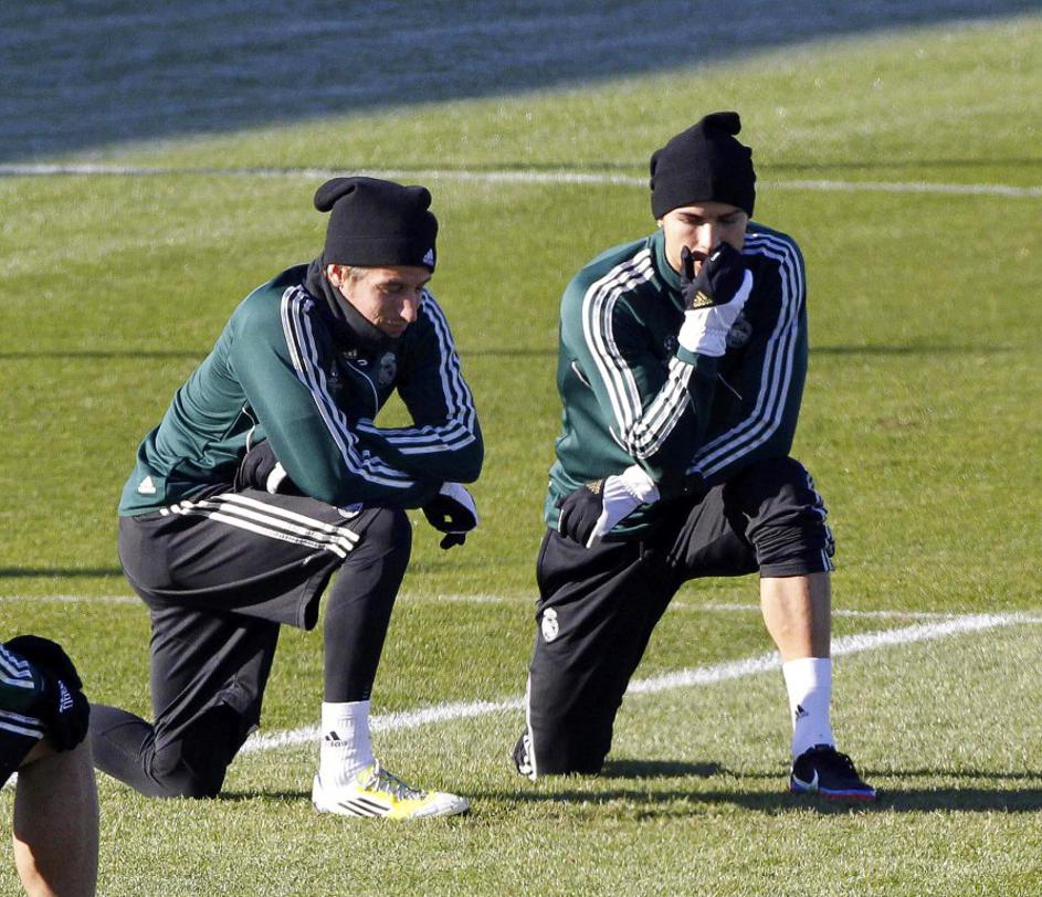 Ronaldo Coentrao Real Madrid Ajax Liga prvakov trening