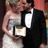 Kirsten Dunst talks with actor Edgar Ramirez