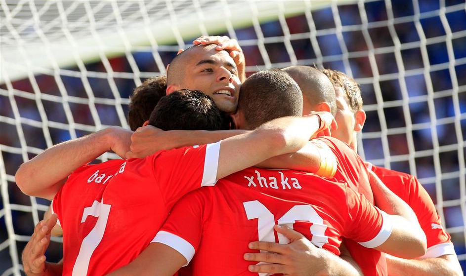 Derdiyok Xhaka Švica Nemčija prijateljska tekma Basel