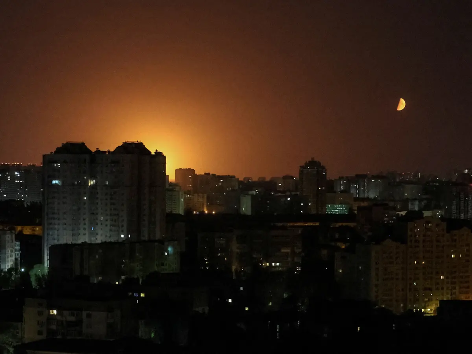 Kijev napad z droni | Avtor: Reševalni pas/Twitter