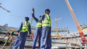 delavci sp 2020 katar gradbišče