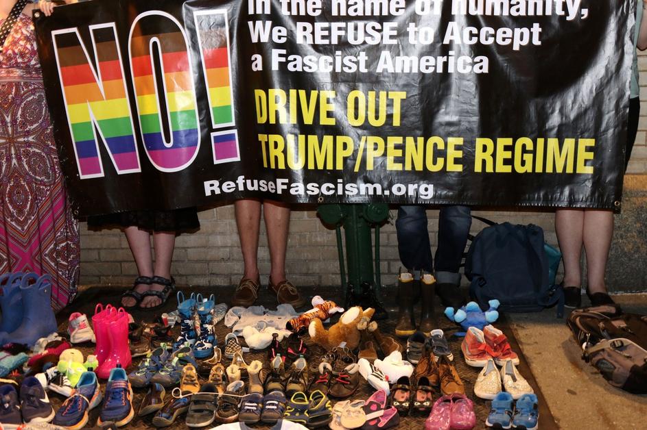 Protest zoper ločevanje otrok od staršev v New Yorku, ZDA