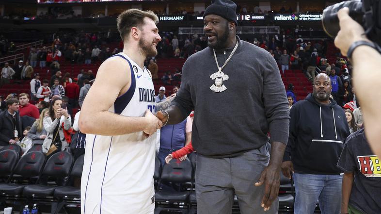 Luka Dončić in Shaquille O'Neal