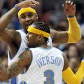 Carmelo Anthony in Allen Iverson skupaj tvorita ubijalski dvojec.