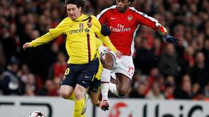 Nogometaši Arsenala so v prejšnji sezoni neuspešno lovili Messija. (Foto: Reuter
