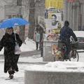 Tako je včeraj sneg pobelil Slavonski Brod. (Foto: Pixell)