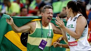 Brazilija navijači košarka Rio 2016
