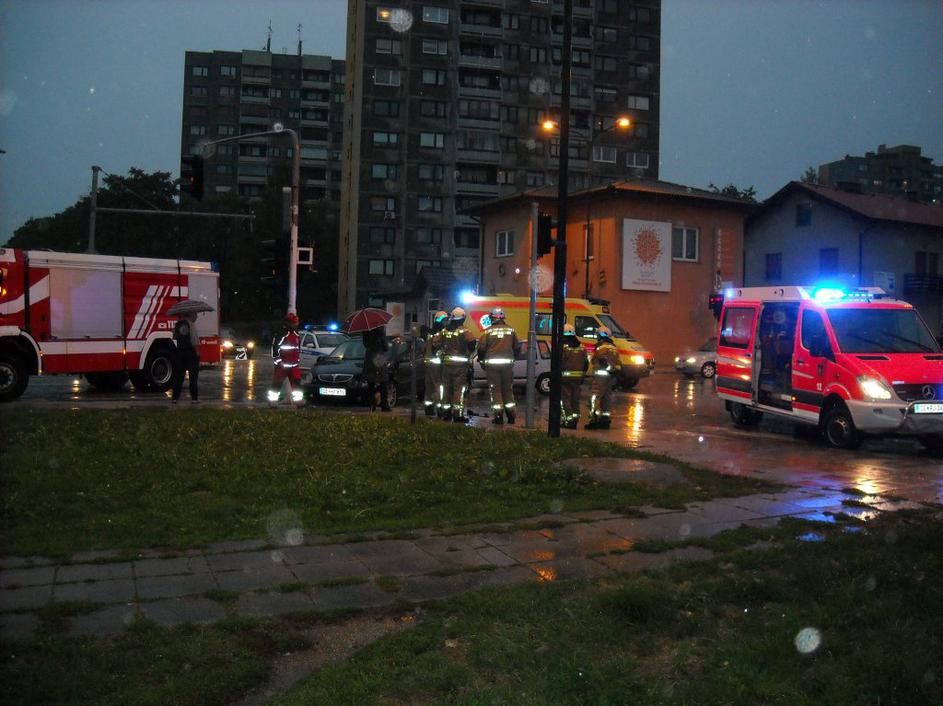 Prometna nesreča v Dečkovi vasi.