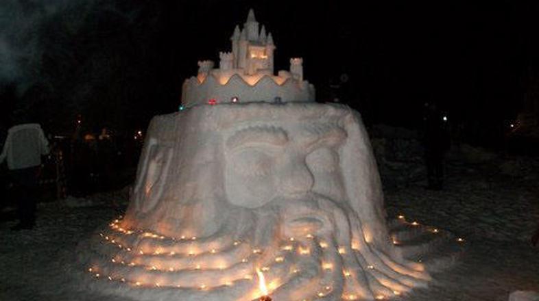 snežni gradovi peca