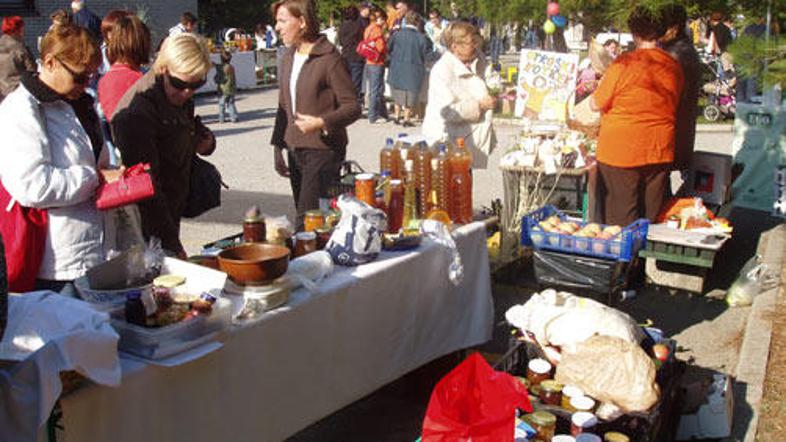 Največ zanimanja so pritegnile stojnice zdrave prehrane s sadjem, zelenjavo, nap
