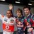 Najboljši na kvalifikacijah: drugi Hamilton, prvi Vettel in tretji Webber.