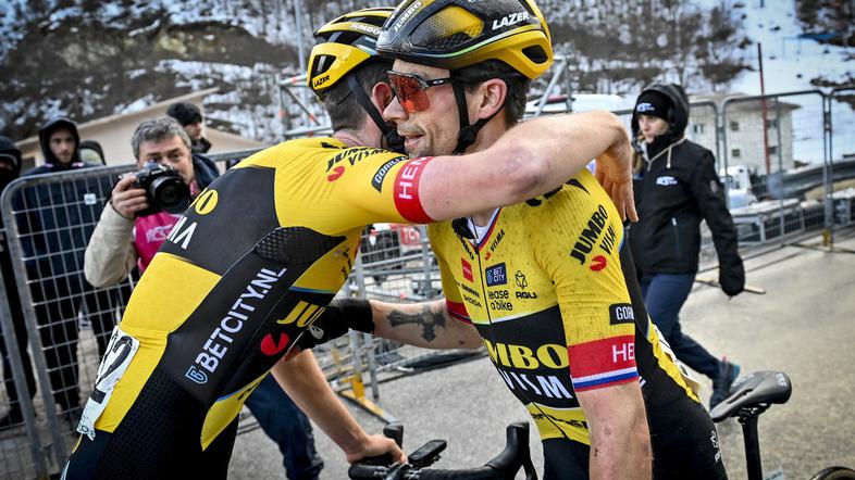 Tiesj Benoot in Primož Roglič