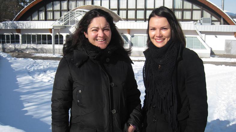 Jasmina Djordjević (levo) in Lidija Kozelj, predsednica in podpredsednica BMC, v