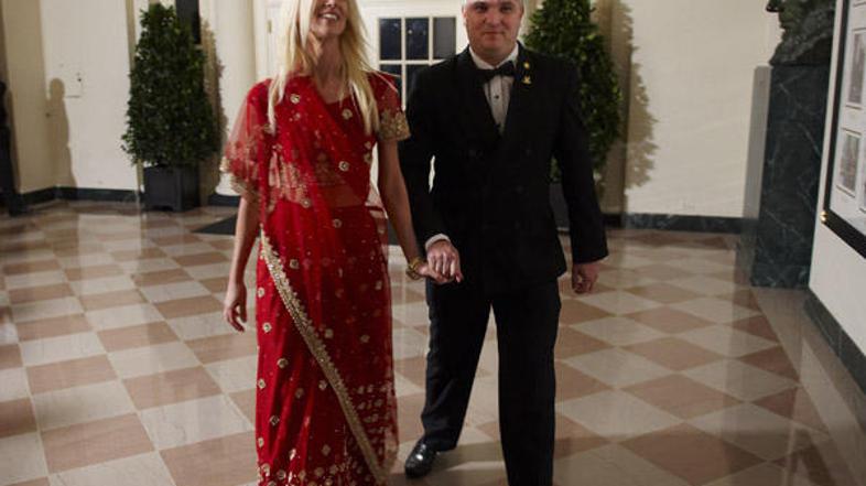 Zakonca Salahi sta prva opozorila na svojo prisotnost na zabavi v Beli hiši, saj