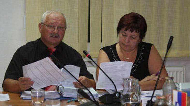 Anton Maver, župan Občine Mokronog – Trebelno, in Mojca Pekolj, direktorica tamk