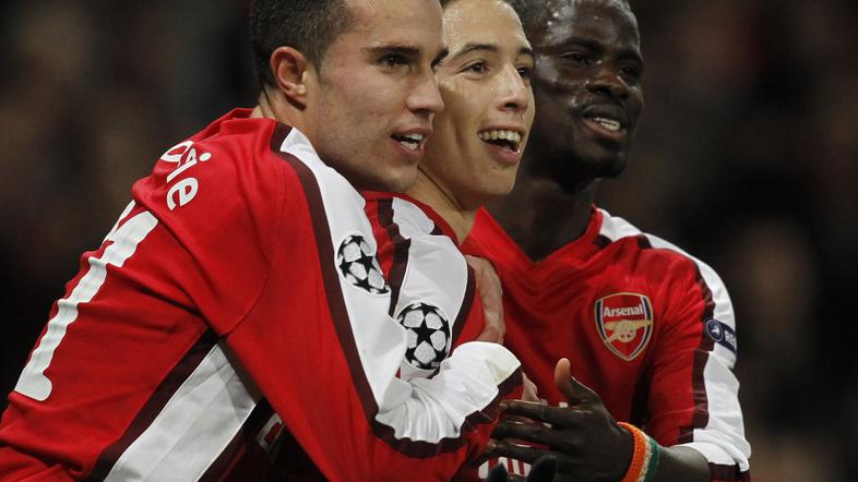 Robin van Persie, Samir Nasri, Emmanuel Eboue
