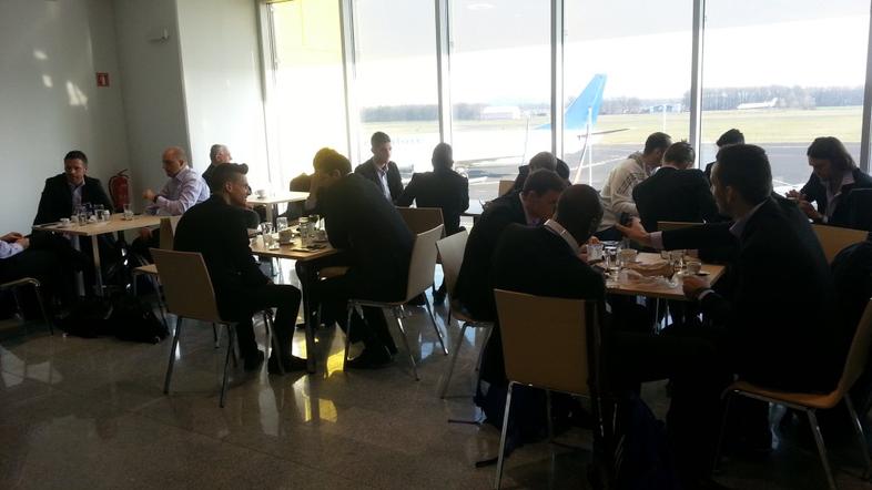 letališče Edvard Rusjan Maribor NK Maribor pred odhodom v Sevillo Evropska liga 