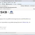 Phising sporočilo uporabnikom SKB
