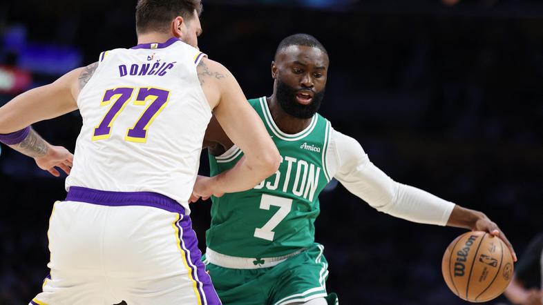 Luka Dončić in Jaylen Brown