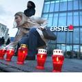 Prižig sveč pred bankami na Hrvaškem