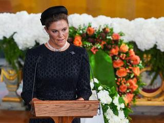 princesa Vicotria na pogrebu kralja Haralda