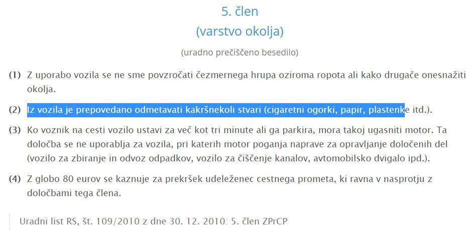 Zakon o pravilih cestnega prometa | Avtor: 