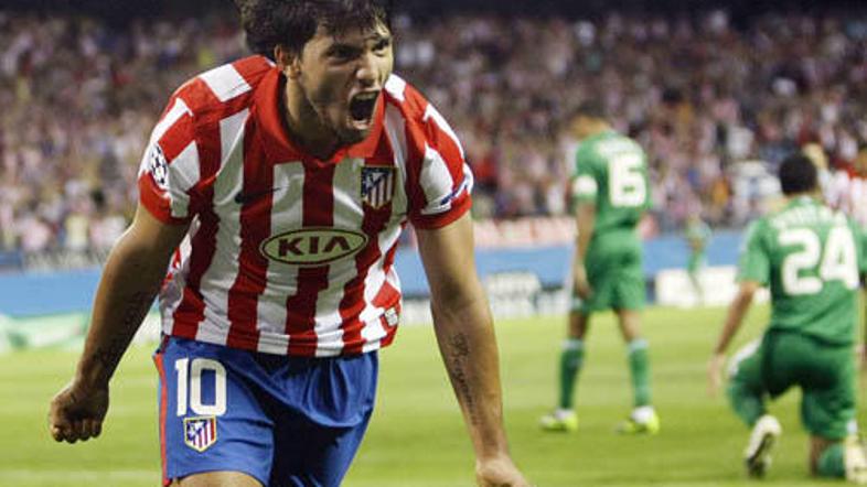 Kun Agüreo je z zadetkom v 83. minuti le še potrdil napredovanje Atletica v skup