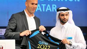 Stroškov si Zidane s posojanjem svojega obličja Katarcem ravno ni delal. (Foto: 