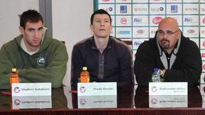 Vladimir Golubović (levo) želi z Olimpijo osvojiti slovenski pokal in državno pr
