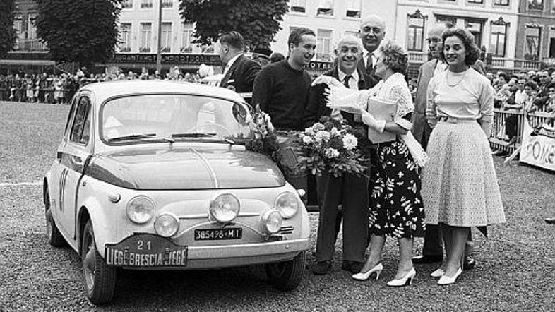 Arturo Brunetoo in Andrea Frieder, zmagovalca relija Liege–Brescia–Liege leta 19