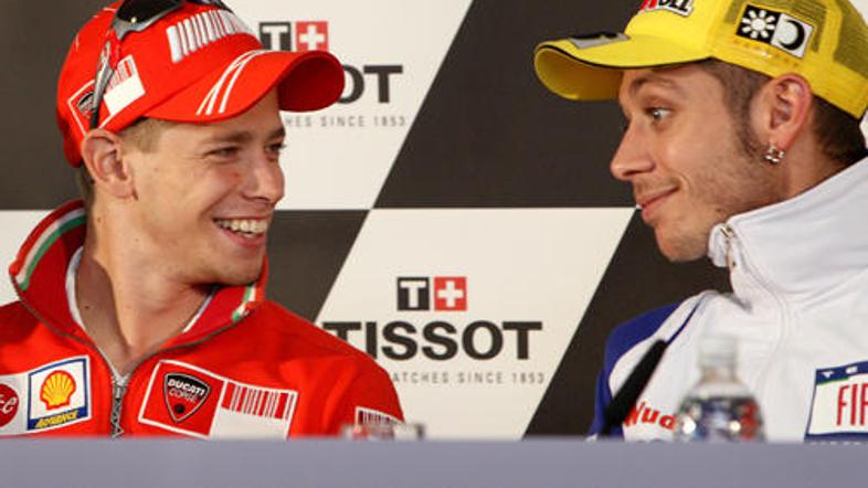 Tako Casey Stoner kot Valentino Rossi sta v Avstraliji dobre volje.