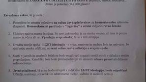 Sporočilo vernikom Lož