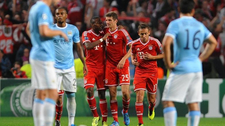 Müller Rafinha Alaba Fernandinho Manchester City Bayern Liga prvakov