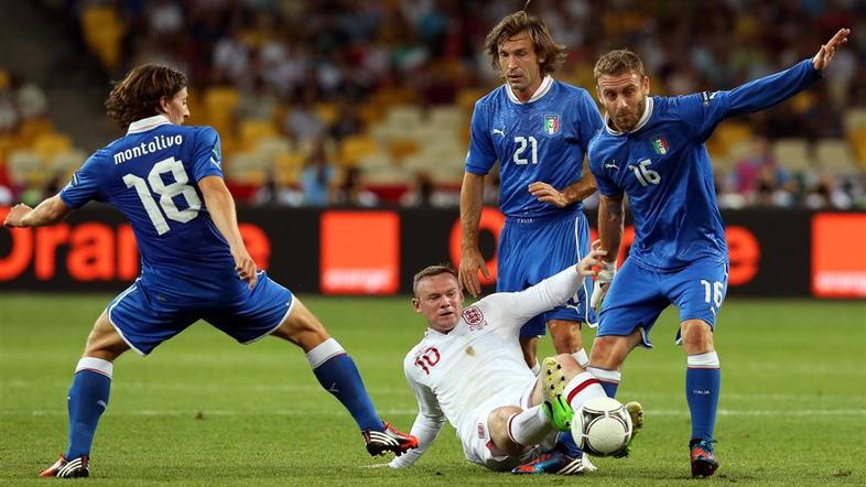 De Rossi Rooney Montolivo Pirlo Anglija Italija četrtfinale Kijev Euro 2012