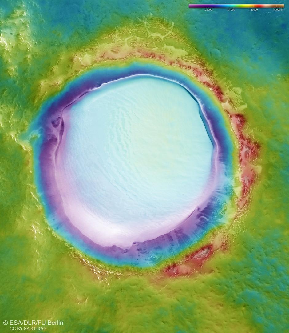 Krater Korolev Mars | Avtor: ESA