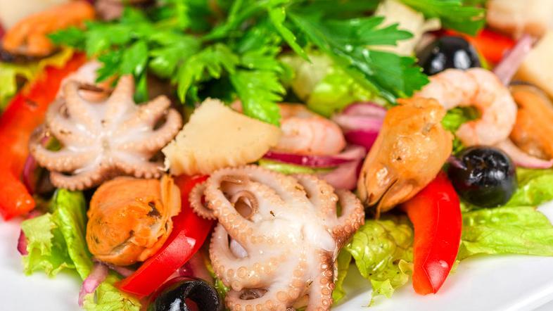 morski sadeži, solata