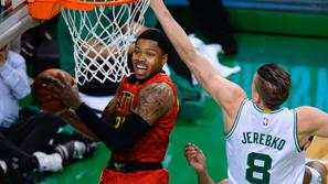 Kent Bazemore Jonas Jerebko NBA Atlanta Hawks Boston Celtics