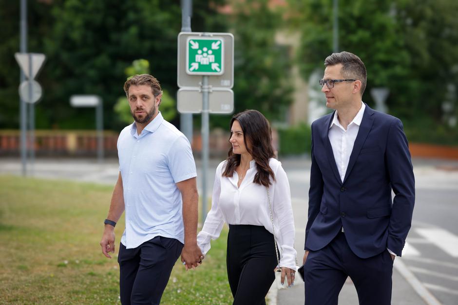 Anže Kopitar, Ines Kopitar, Janko Jerman sodišče | Avtor: Saša Despot