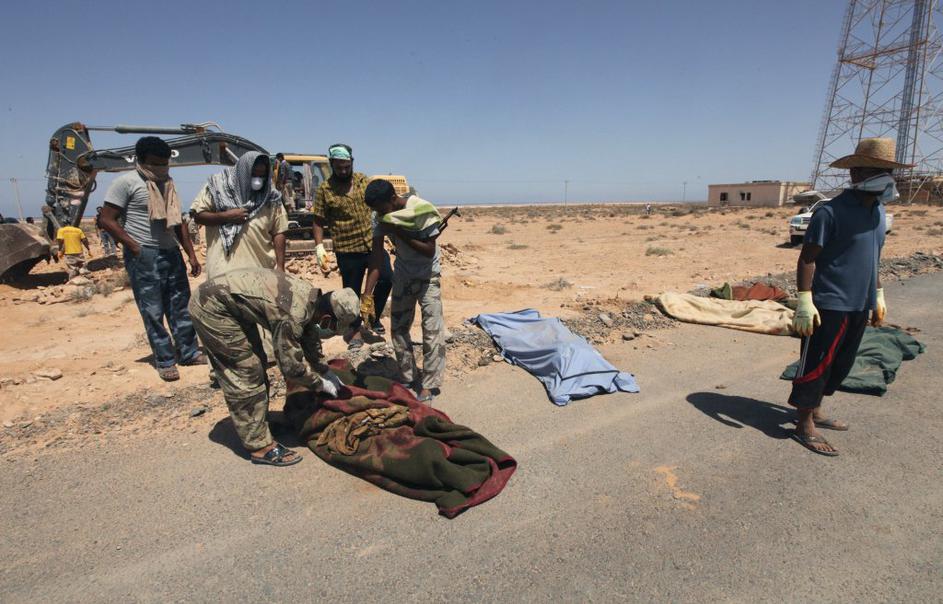 Množično grobišče v Libiji