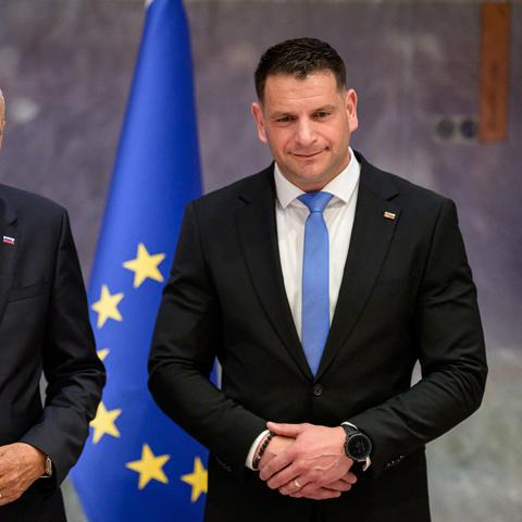 Janez Janša in Zoran Stevanović