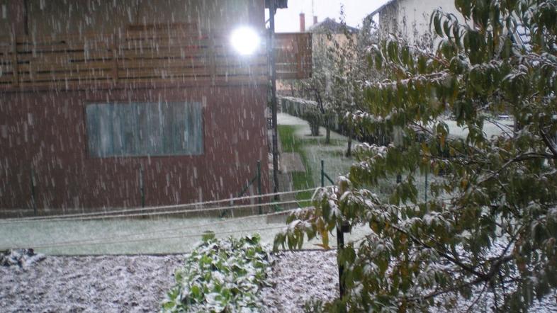 sneg v Kranju