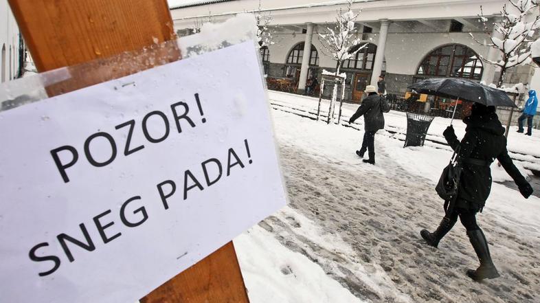 sneg Ljubljana